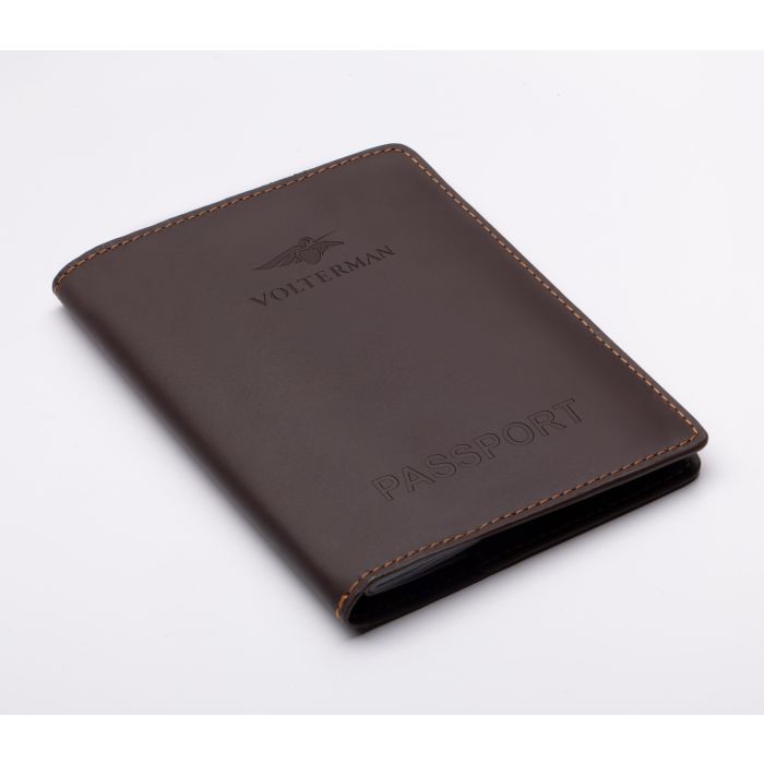 VOLTERMAN Passport cover-brown
