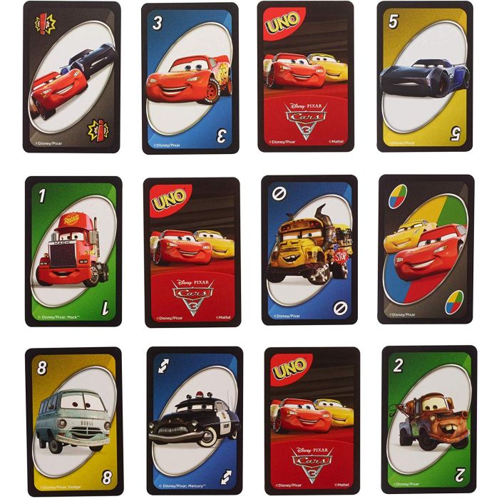 Games UNO LICENSED - CARS 3_FDJ15