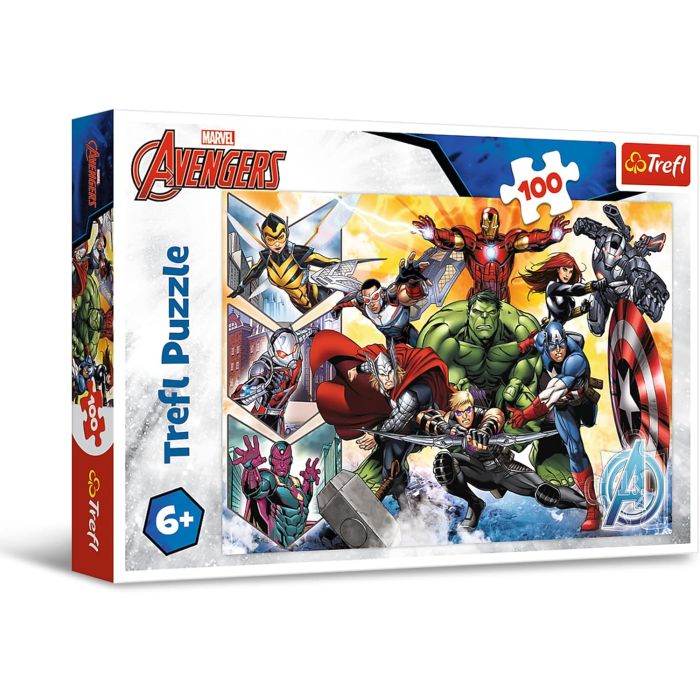 Trefl Puzzles - 100_TR100-CMB 16431 The Power of the Avengers