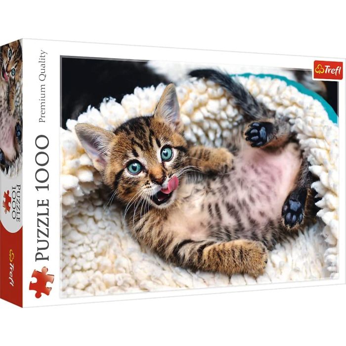 Trefl Puzzles 10448 Cheerful Kitten_TR1000-ANM