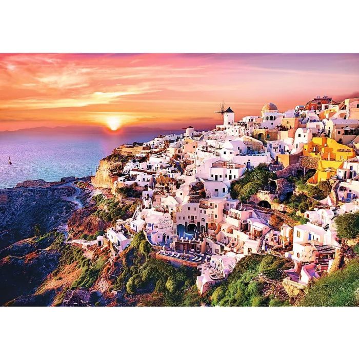 Trefl Puzzles - 1000 Cities_TR1000-CTS 10435 Sunset over Santorini