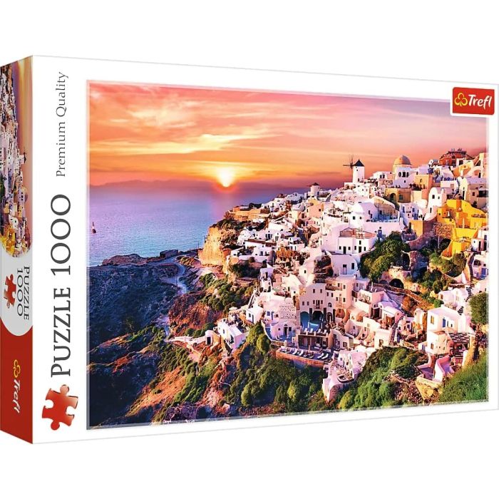 Trefl Puzzles - 1000 Cities_TR1000-CTS 10435 Sunset over Santorini