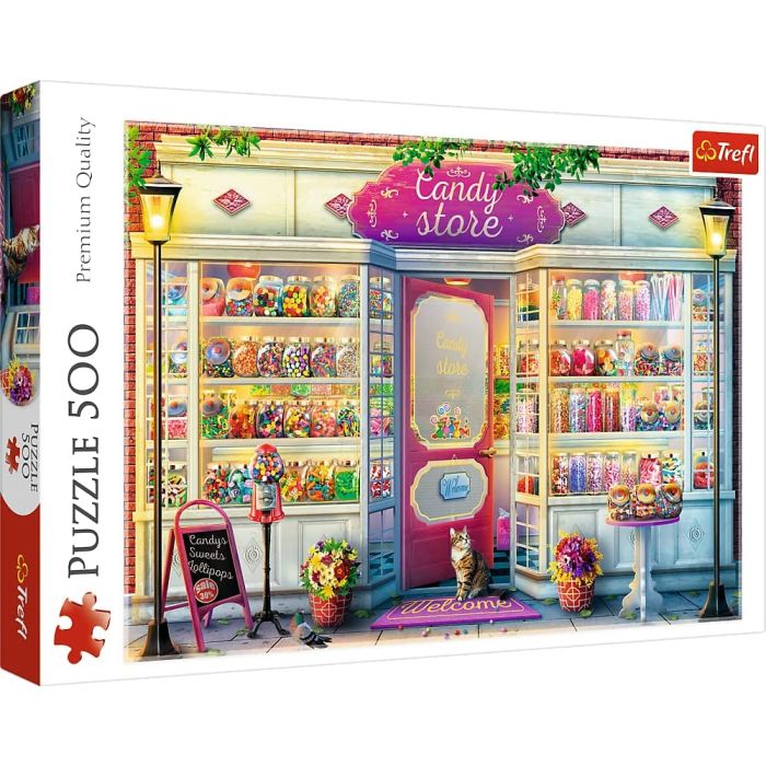 Trefl Puzzles 37407 Candy Store_TR500-CTS