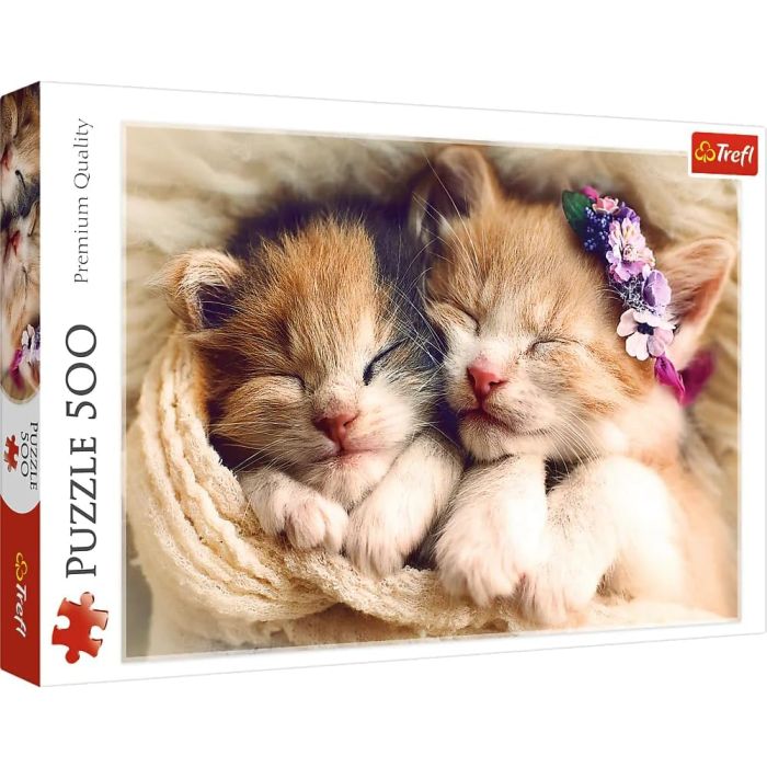 Trefl Puzzles - 500 Animals_TR500-ANM 37271 Sleeping Kittens
