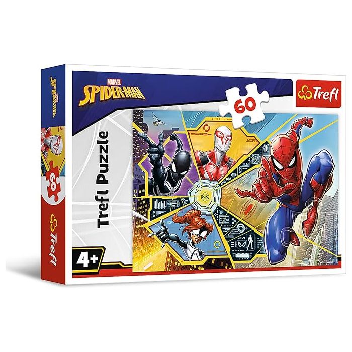 Trefl Puzzles - 60_TR60-CMB 17372 On the Web / Spiderman