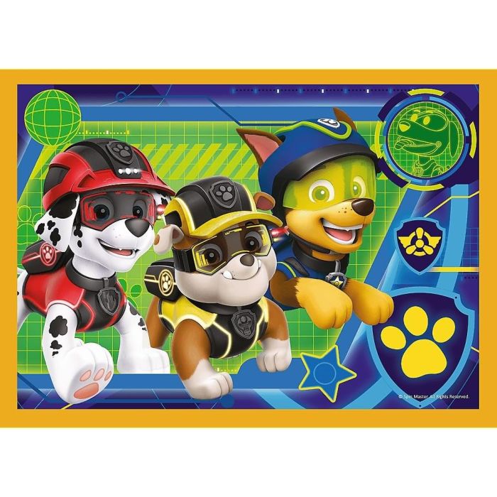 Trefl Puzzles - 4in1_TR4n1-CMB 34395 Holiday Paw Patrol