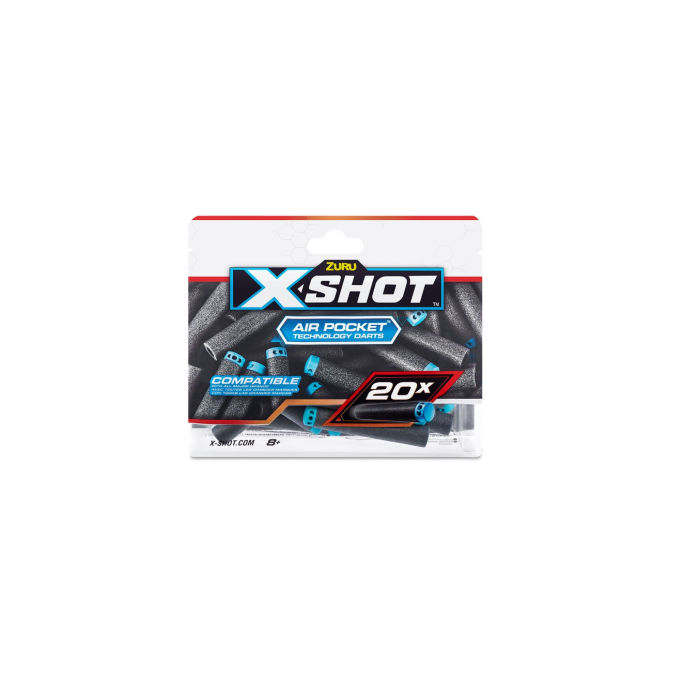 ZURU X-SHOT EXCEL 20PK Refill Darts Foilbag_36587