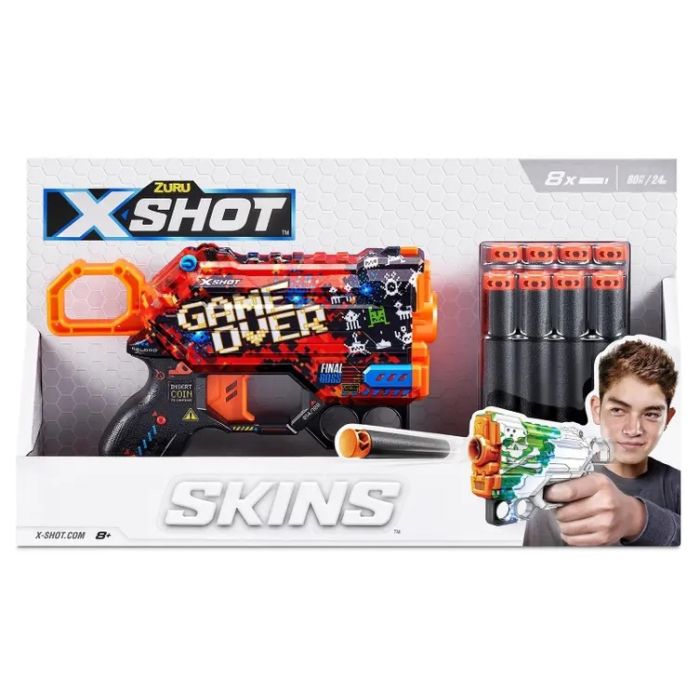 ZURU X-SHOT SKINS Menace_36515 36515B Game Over