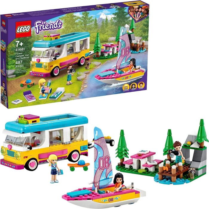 Lego Forest Camper Van and Sailboat_41681
