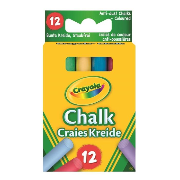 Crayola 12 Anti Dust Chalk - Coloured_01-0281
