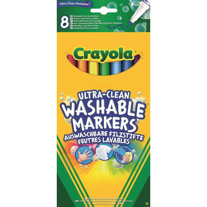 Crayola 8 Ultra Clean FinelineWash.Markers_58-8330