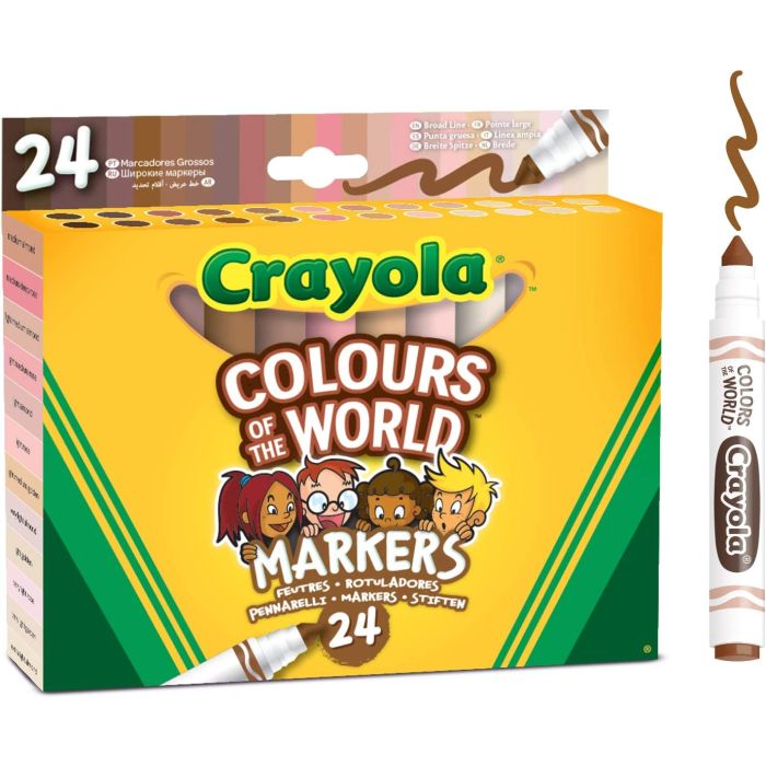 Crayola Colours World 24 Washable Markers_58-7804