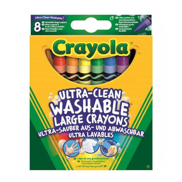 Crayola 8 Ultra Clean Big Washable Crayons_52-3282