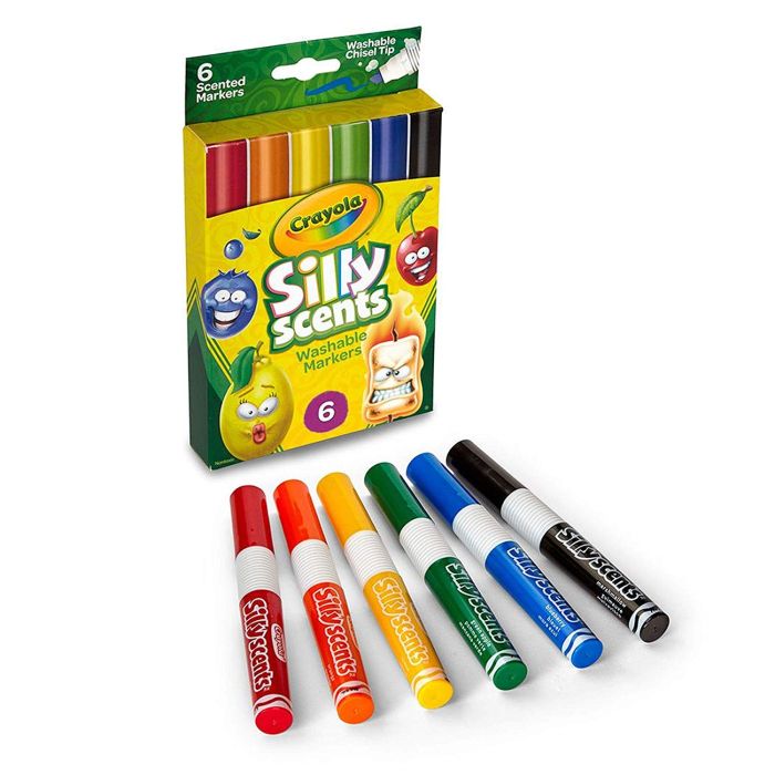 Crayola 6ct BL Chisel Tip Scented Markers_58-8197