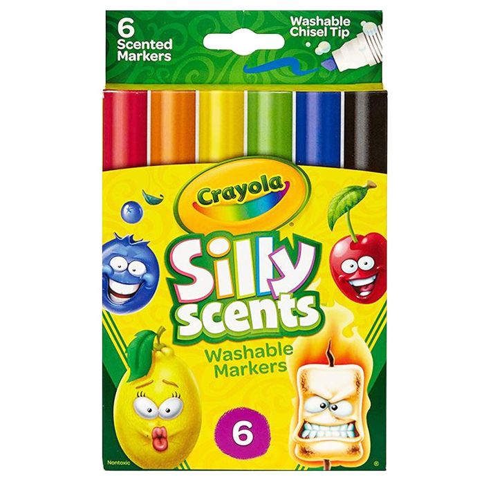 Crayola 6ct BL Chisel Tip Scented Markers_58-8197