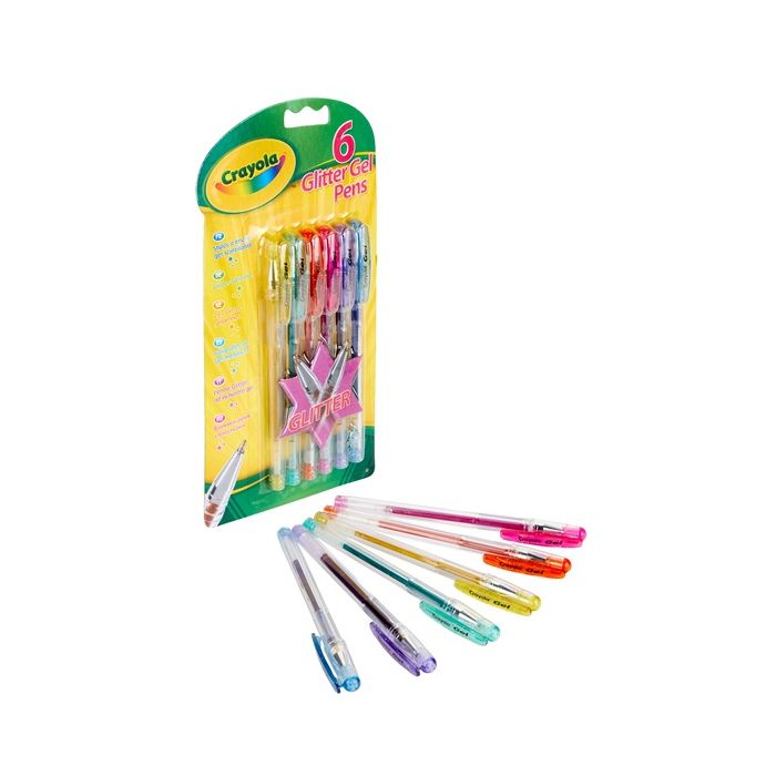 Crayola 6 Glitter Gel Pens_03-7747