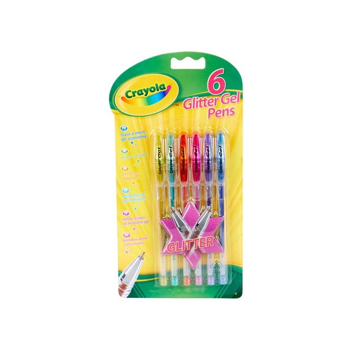 Crayola 6 Glitter Gel Pens_03-7747