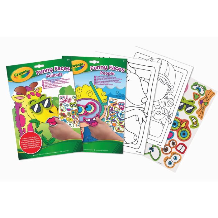 Crayola Color&Sticker Assorted Funny Faces_25-7351
