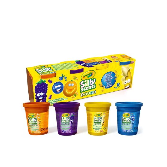 Crayola Silly Scents Dough 4 Pots (113gr)_A1-2150