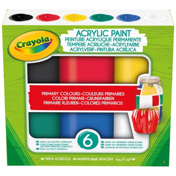 Crayola EU6ct 2oz AcrPaint PrimCool_54-2009