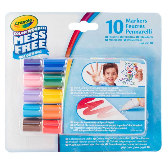 Crayola 10 Mini Color Wonder Markers 75-2570