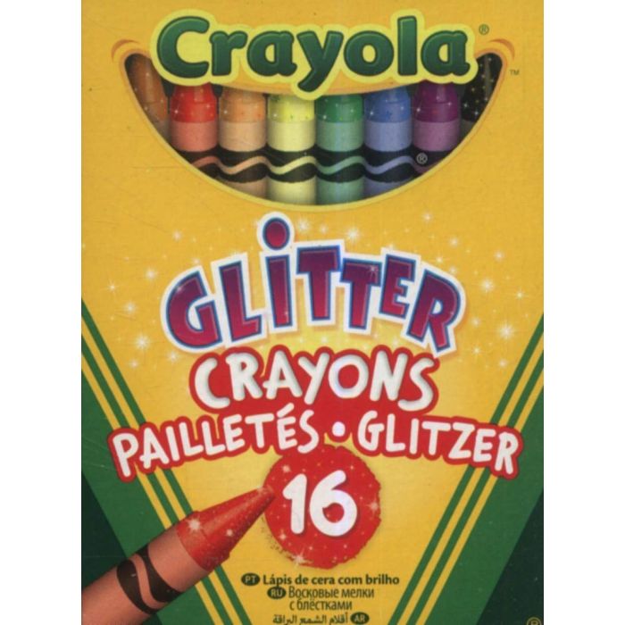 Crayola 16 Glitter Crayons_52-3716