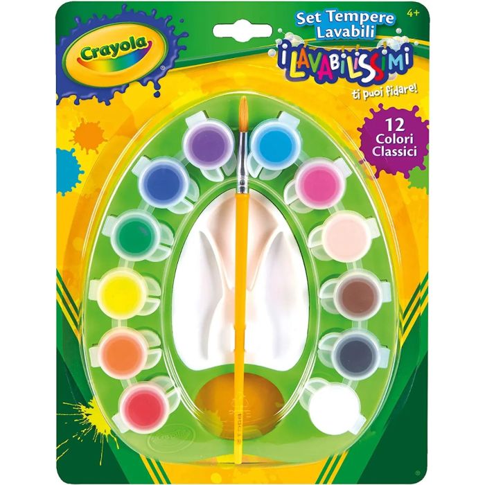 Crayola Washable Paint Pal. 12ct + 1 brush_54-1066