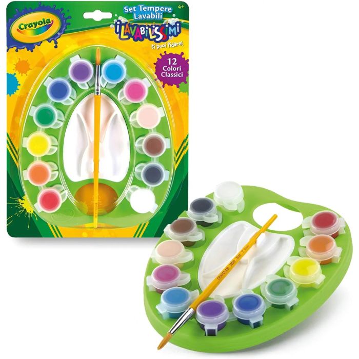 Crayola Washable Paint Pal. 12ct + 1 brush_54-1066