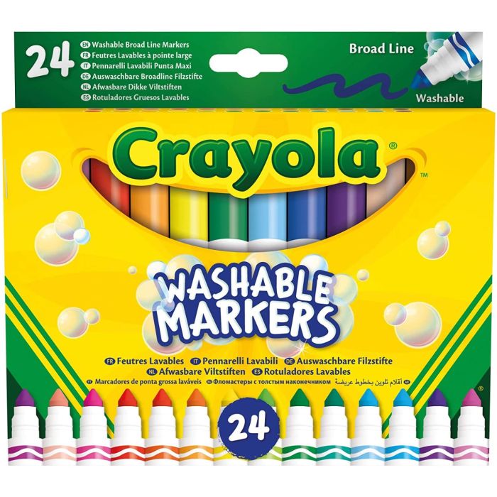 Crayola 24 Washable Markers Broadline_58-6570