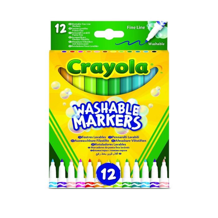 Crayola 12 Washable Markers Fineline_58-6671