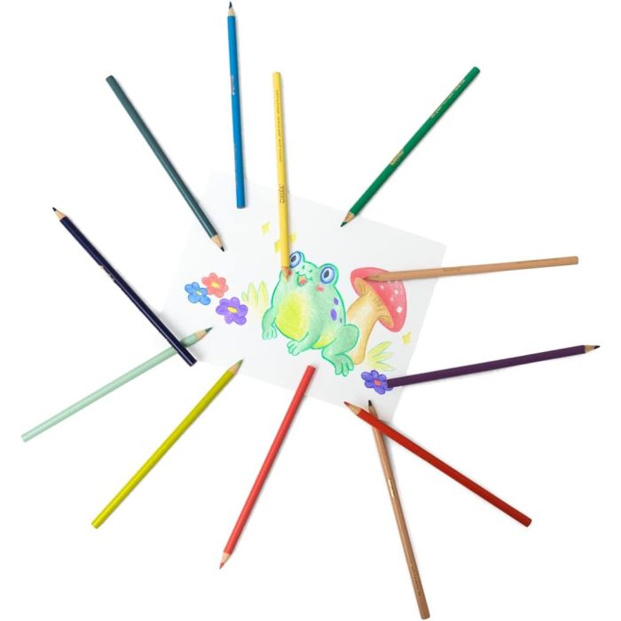 Crayola 12 Coloured Pencils Pastel Colours_68-3366