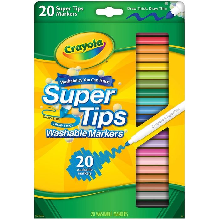 Crayola 20 Supertips Washable Markers_58-7517