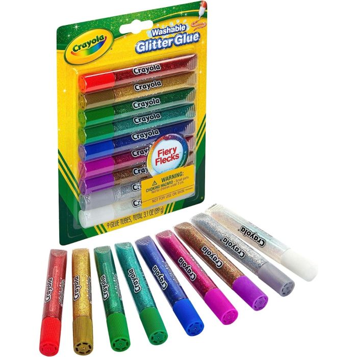 Crayola 8 Washable Glitter Glue Pastel_69-3524