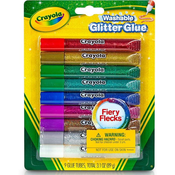 Crayola 8 Washable Glitter Glue Pastel_69-3524