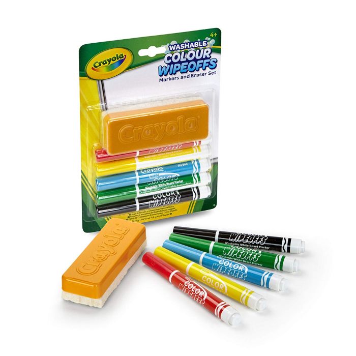 Crayola SET POUR TABLEAU BLANC EFF A SEC_98-9302