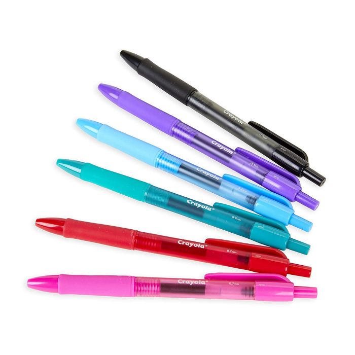 Crayola TakeNote 6ct Wash.Gel Pen_58-6505