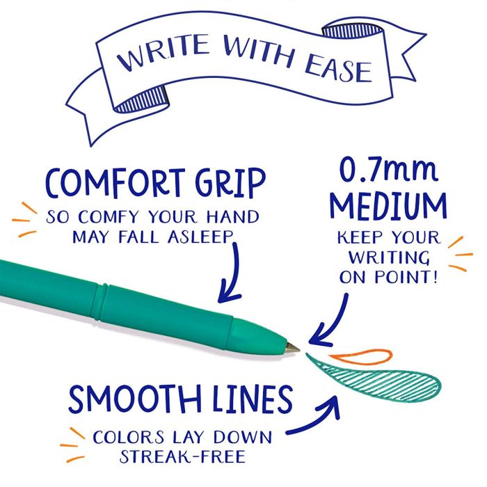 Crayola TakeNote 6ct Wash.Gel Pen_58-6505
