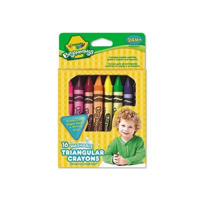 Crayola 16 Triangular Crayons_52-016