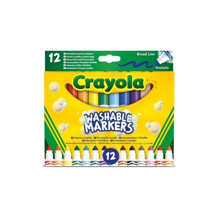 Crayola 12 Washable Markers Broadline_58-8340