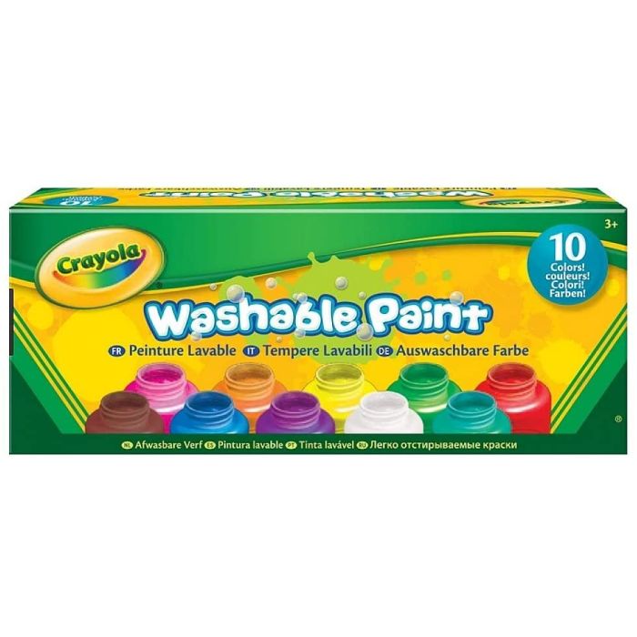 Crayola 10 Washable Paint Bottles_54-1205-E