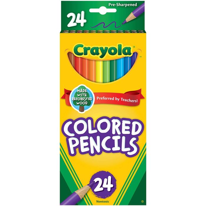 Crayolan 24 COTW Coloured Pencils 36s_68-4607
