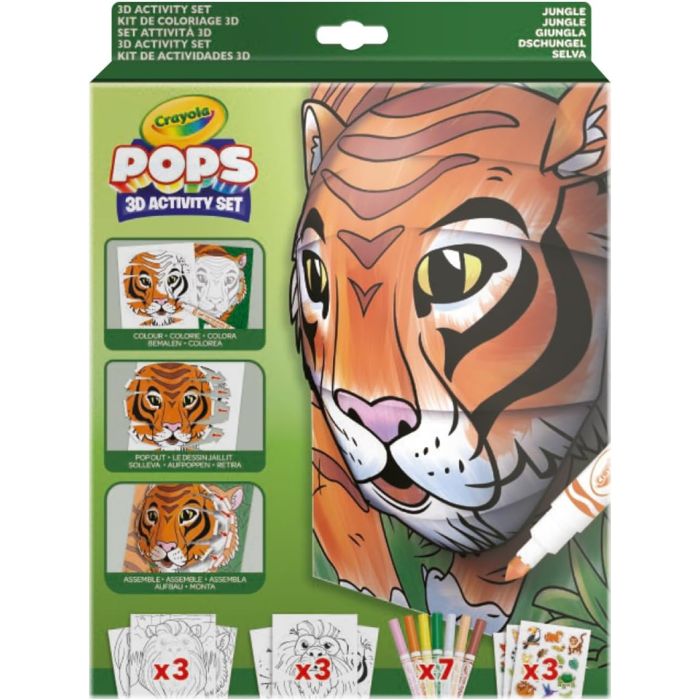 Crayola 3D Pops Set Jungle_04-2802