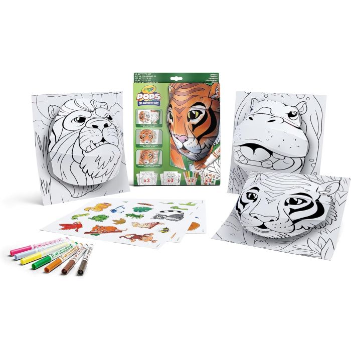 Crayola 3D Pops Set Jungle_04-2802