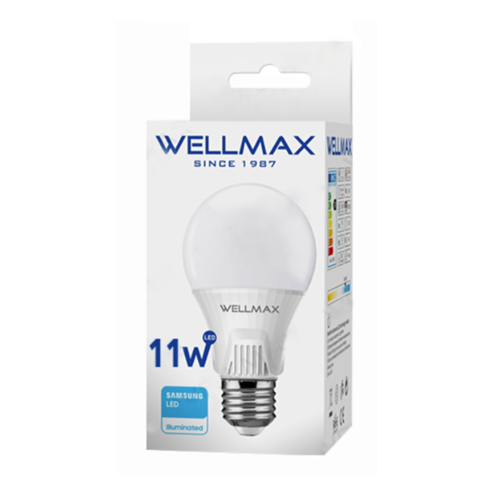 Wellmax LED 11W with battery A80 E27 6500K/ 14108