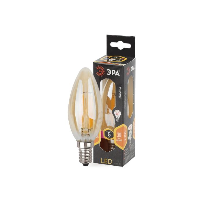 Era F-LED B35-5W-827-E14 gold/B0027939