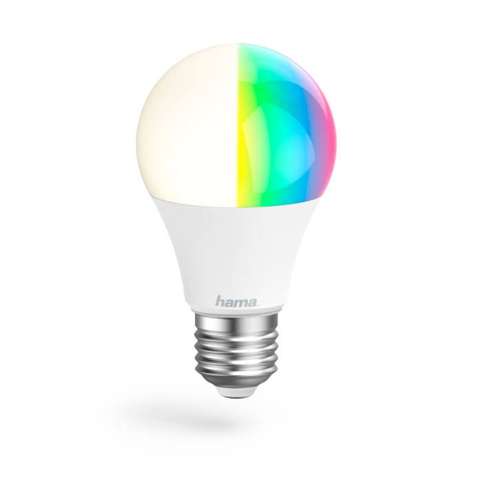Hama Smart Lamp E27, 9W, LED, Matter, Globe, RGBW, Dimmable (176640)