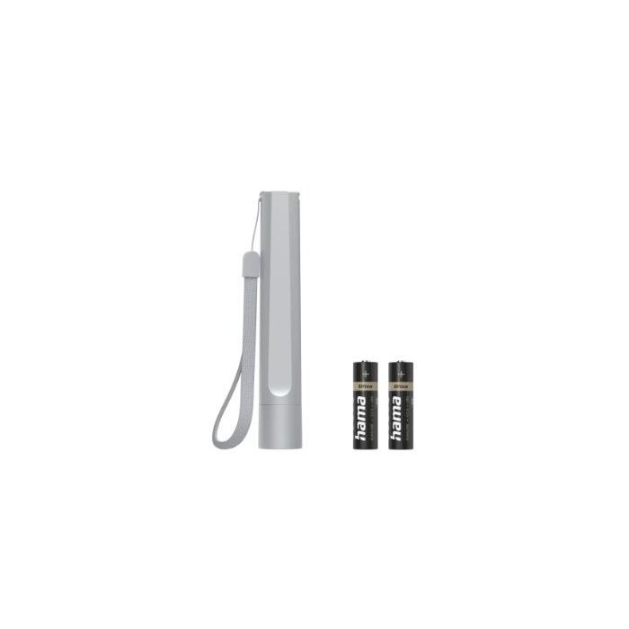 Hama LED torch “FL120”, batteries, aluminium, 3 modes (228601)