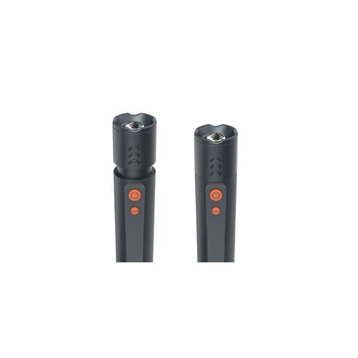 Hama “FLX1000” LED Torch, Batteries, Shockproof, Aluminium, 4 Modes + SOS, Zoom (228606)