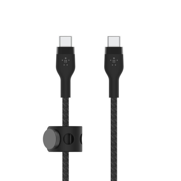 Belkin USB-C to USB-C Braided Silicone Cable, 1M, Black /CAB011BT1MBK