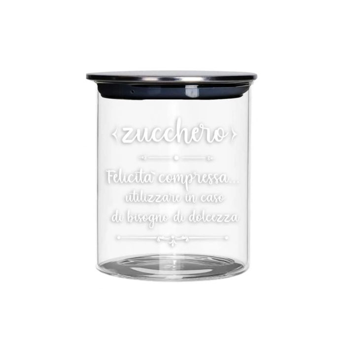 Brandani 52606 glass jar for sugar with lid 500gr